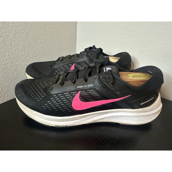 Nike Air Zoom Structure 24 Women's Size 10 Black Pink Athletic Running Shoes - Picture 5 of 9